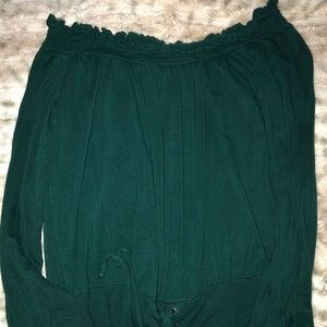 cute green cropped shirt